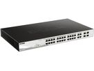 Switch D-Link DGS-1210-28MP/E, 28-Port smart managed Layer2/3 Gigabit PoE+