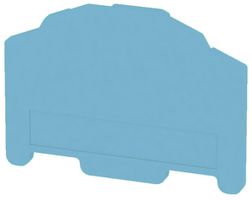 Paroi de fermeture/intermédiaire Weidmüller ZAP/TW7 50.5×36.2mm bleu