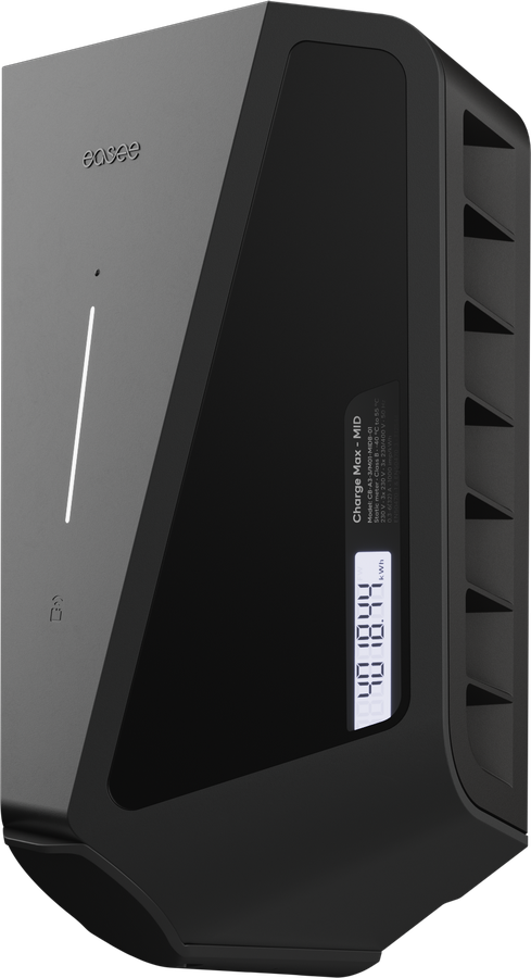Ladestation Easee Charge Max 22 kW, mit MID, Schwarz
