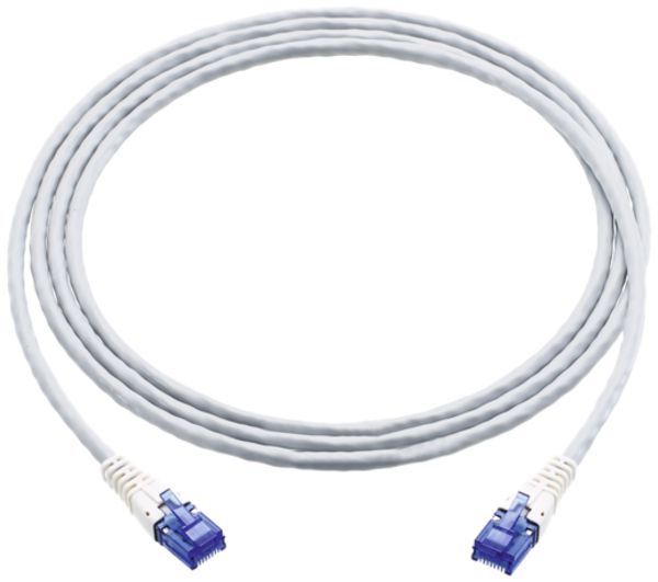 Patchkabel RJ45 R&M 5m grau U-UTP Kat.6 LSZH Klasse E