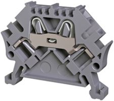 Durchgangs-Reihenklemme Woertz 0.5…4mm² 32A 800V Durchdring.Steckkl.2×1 TH35 bl