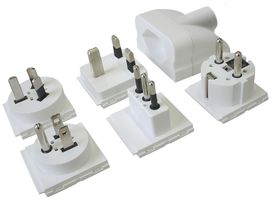 Adapter Steffen T13 Kupplung 5 verschiedene Stecker weiss