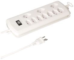 Steckdosenleiste MH SPLIT 10A I/O 7×T13 1.5m ws