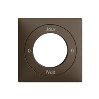 Kit front. 0-Jour-0-Nuit EDIZIOdue coffee 60×60mm pour interr.rot