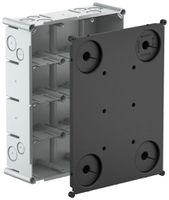 UP-Einlasskasten AGRO 4×3 650°C mit Schutzdeckel, M20/25, grau