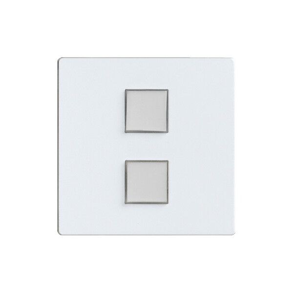 Abdeckset EDIZIOdue elegance für 2×Taster pearl