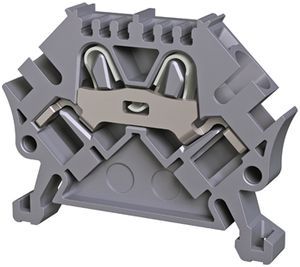 Durchgangs-Reihenklemme Woertz 0.5…4mm² 32A 800V Steckklemmansch.2×1 TH35 braun