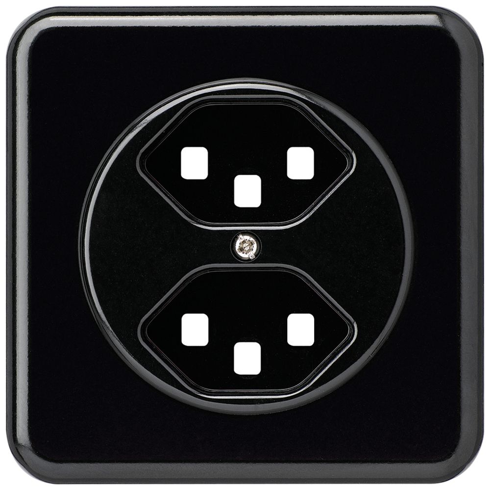 UP-Frontset basico 2×Typ 23 schwarz 86×86mm