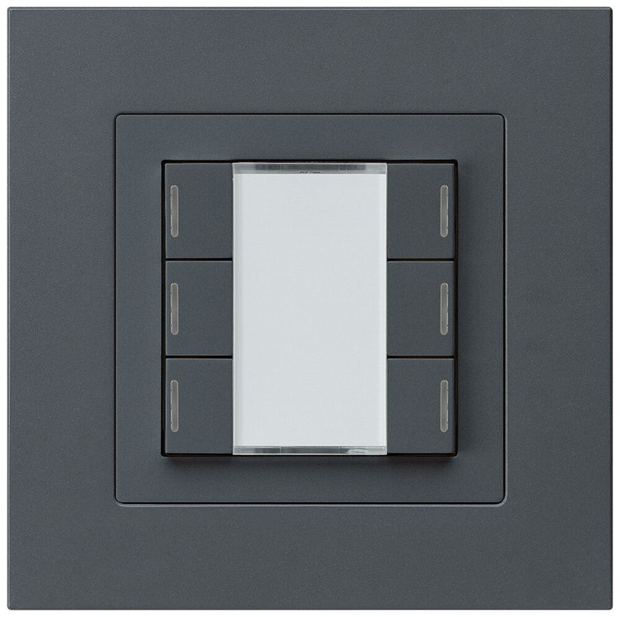 UP-Taster kallysto.pro KNX 6×RGB LED s/e-link anthrazit
