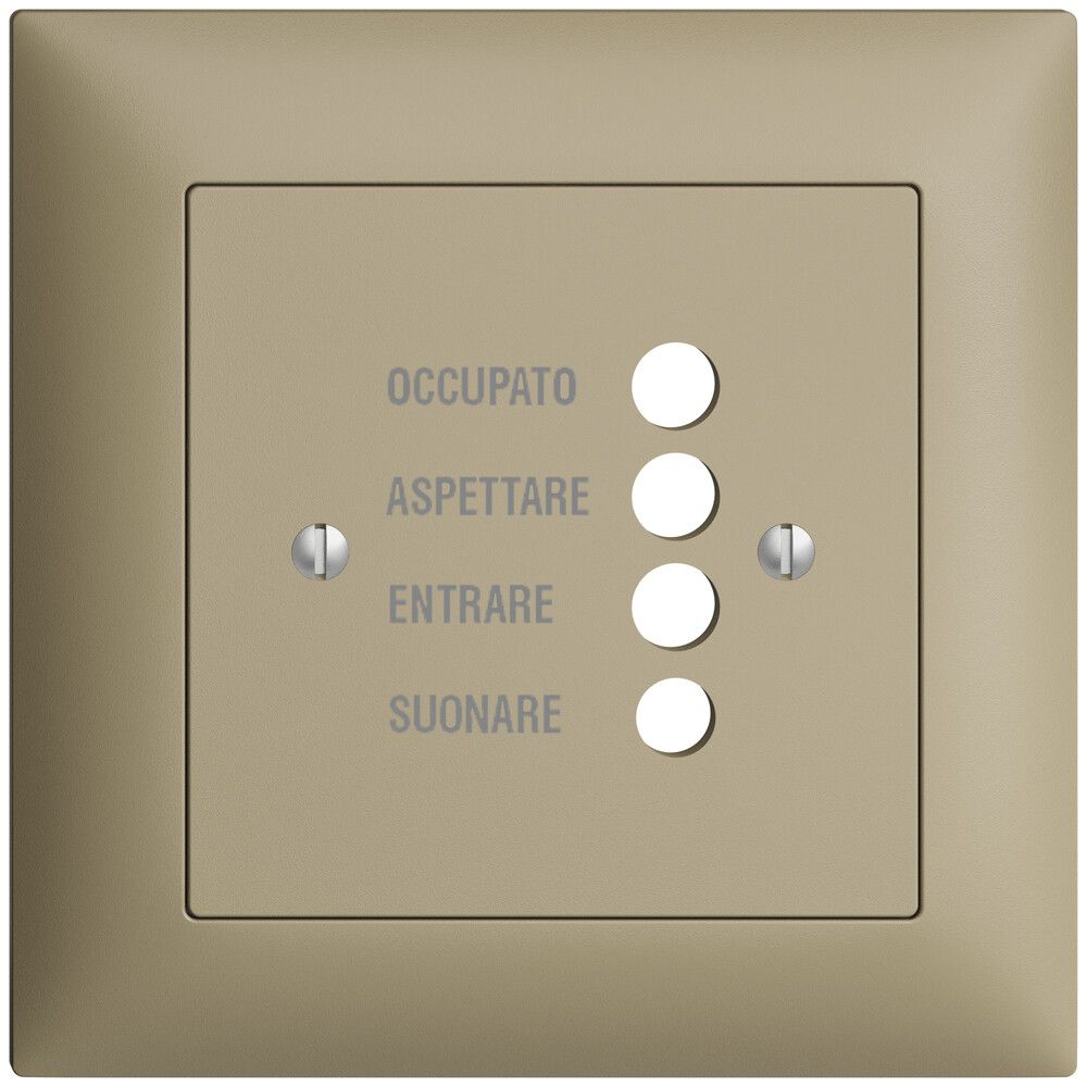 Kit frontal ENC EDIZIOdue sand 88×88 pour station de porte 1334.I