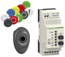 Pulsante e ricevitor.RF kit Schneider Electric 24…240VUC, sintetica