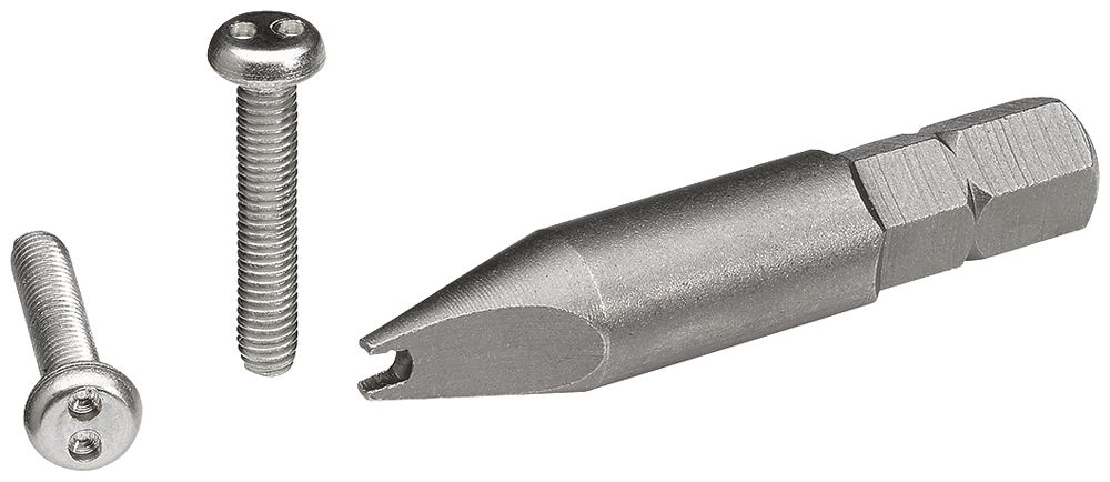 Vis anti-vandalisme Hager robusto, 16mm, acier affiné 100 pces, avec outil