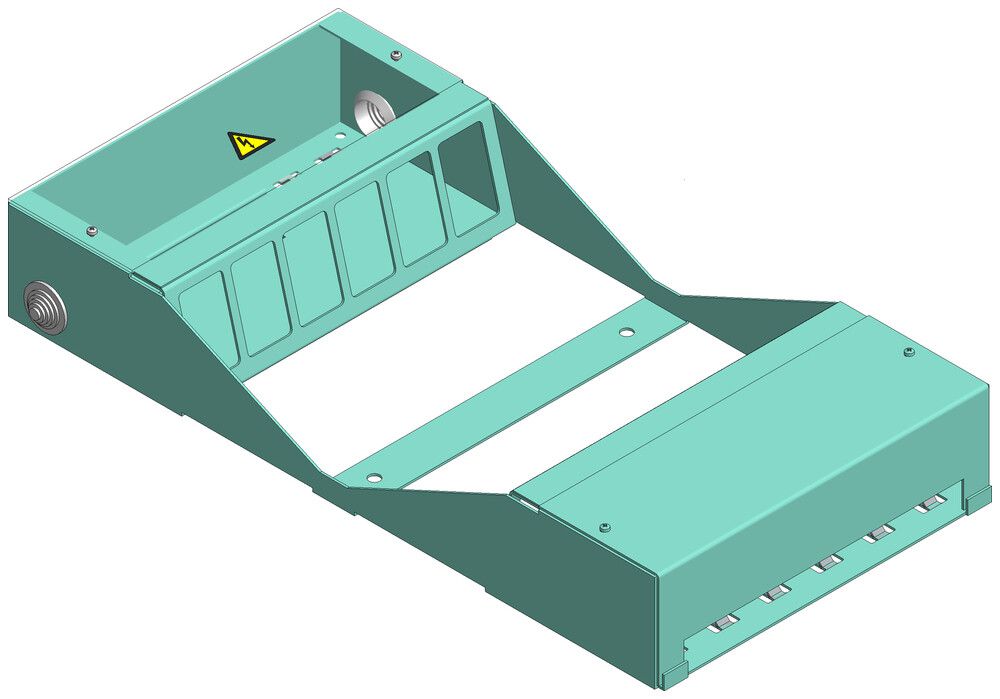 Boîte de raccordement pour plancher Woertz