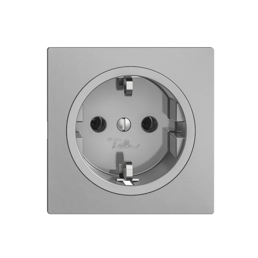SCHUKO-Steckdose EDIZIOdue F, 16A, 250VAC, L+N+PE silver