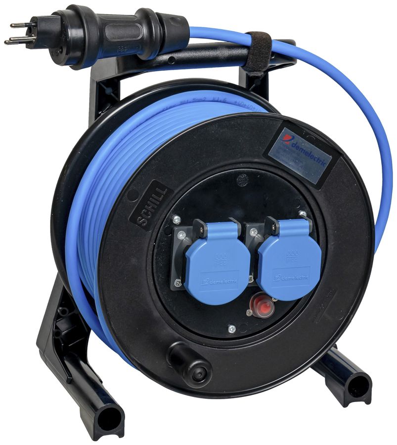 Kabelrolle DEM DB22241002 3×T13 3×1.5mm² 25m Stecker T12