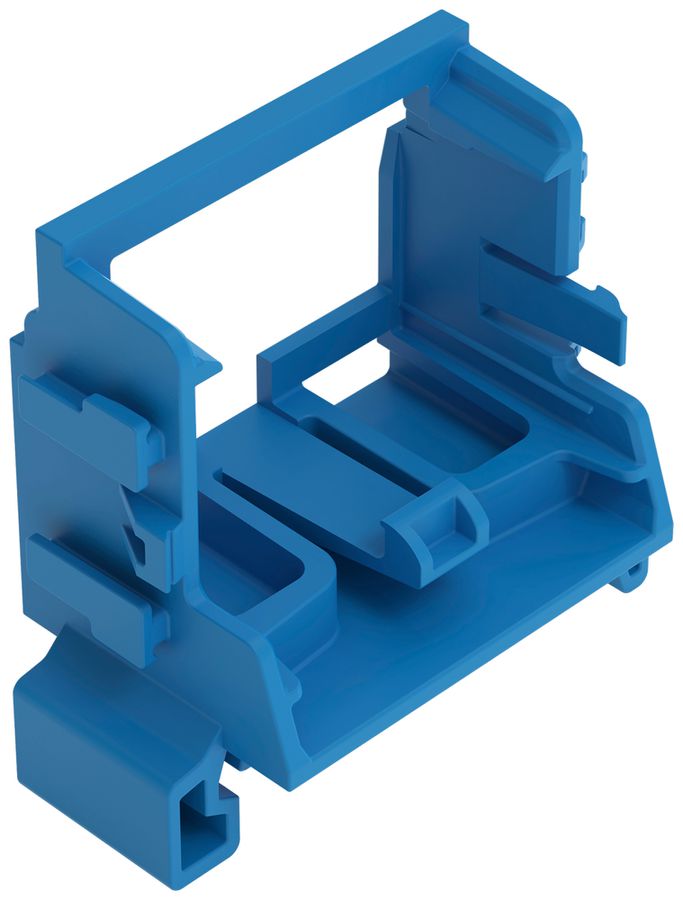 Befestigungsadapter WAGO o.Zugentlastung für 10×4mm² TH35 bl