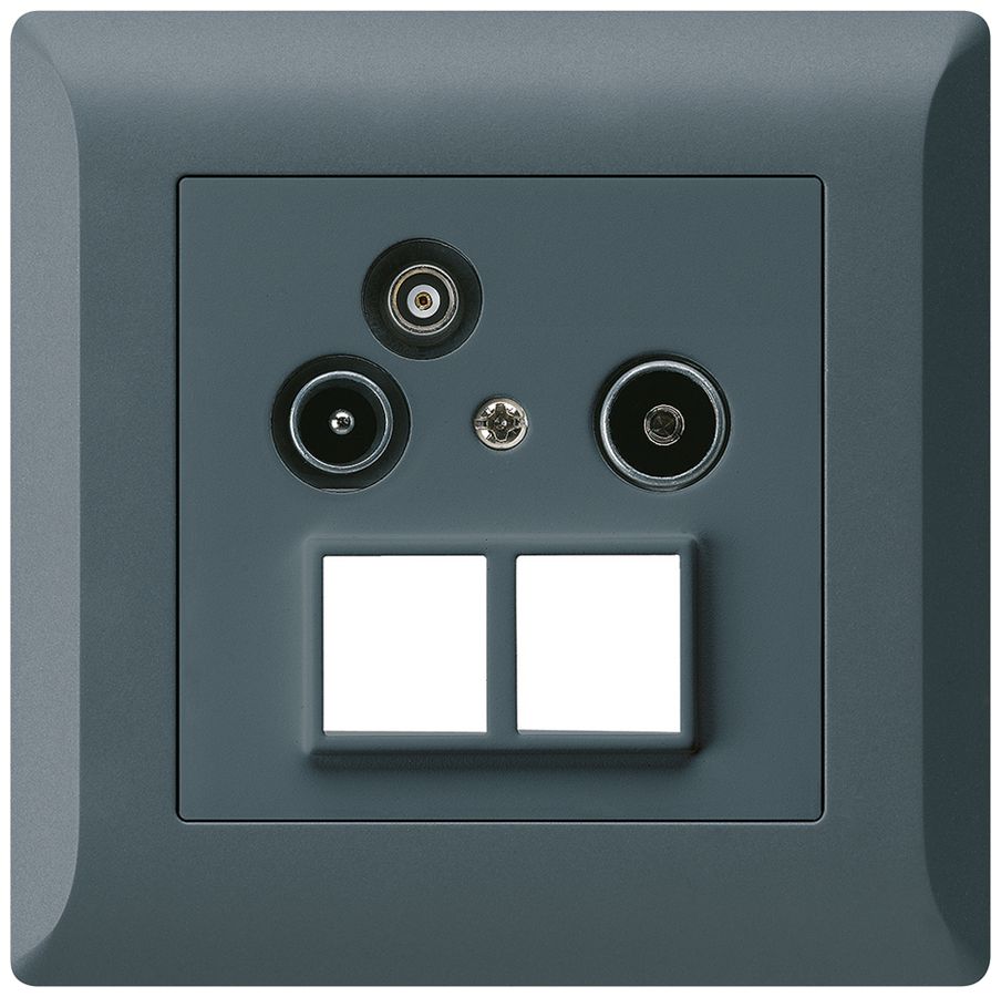 UP-Antennendose R/TV-Daten kallysto.line HMS 2GHz 4dB anthrazit