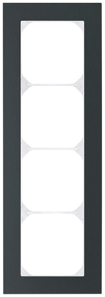 Abdeckrahmen KAL.art 4×1 274×94mm Al schwarz