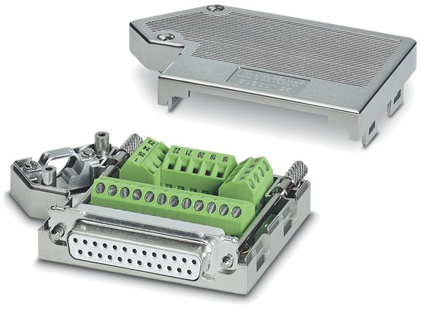 Buchse D-Sub 25L female geschirmt mit Schraubklemmen