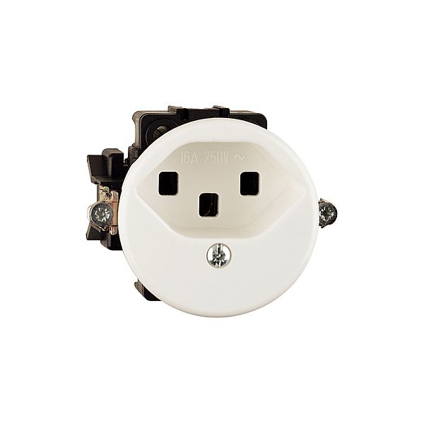 Prise ENC FH T23 16A blanc, bornes à vis
