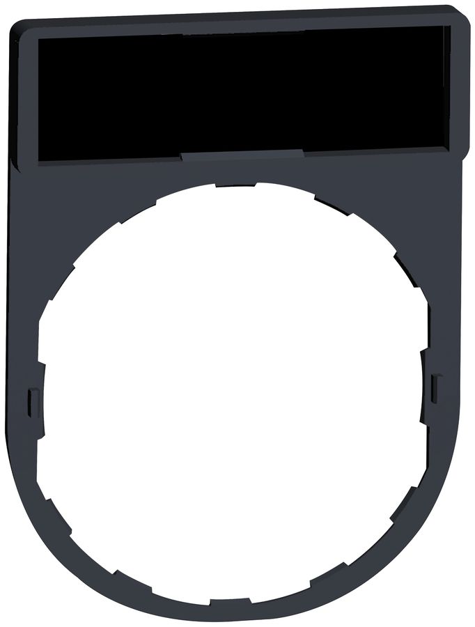 Schildträger Schneider Electric 30×40mm schwarz ohne rot