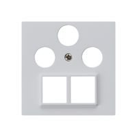 Frontplatte HMS kallysto für R/TV/SAT hellgrau