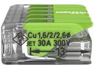 Borne de connexion WAGO Green Range 5L 0.5…6mm² avec levier vt transparent