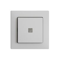 Leuchtdruckschalter EDIZIOdue 3/1L hellgrau, mit Linse, LS, LED gelb