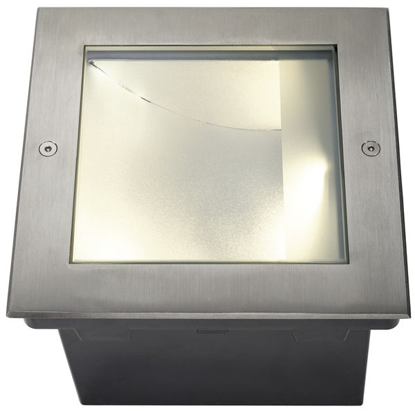 EB-LED-Bodenleuchte SLV DASAR SQUARE, 28W 1620lm 3000K IP67 Edelstahl