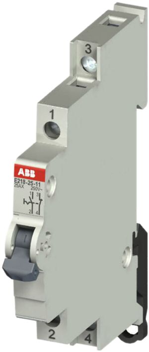Commutateur de commande AMD ABB E218, 25A/250V 2L 1F+1O, ½UM, "I-II"