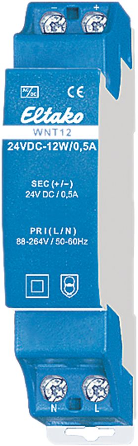 REG-Schaltnetzteil WNT12 88…264VAC/24VDC 12W 0.5A
