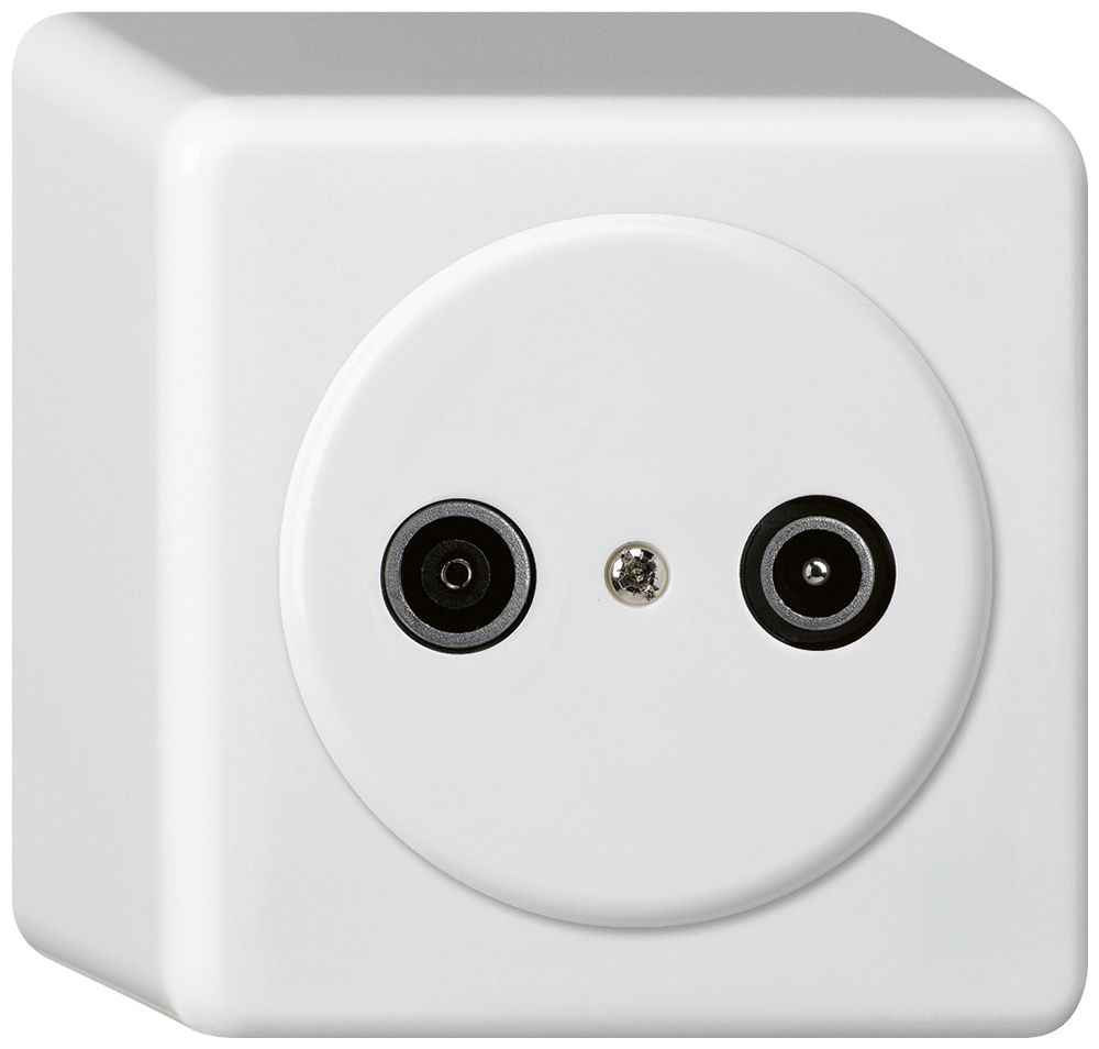 Presa di passaggio AP basico TV-R 23dB bianco