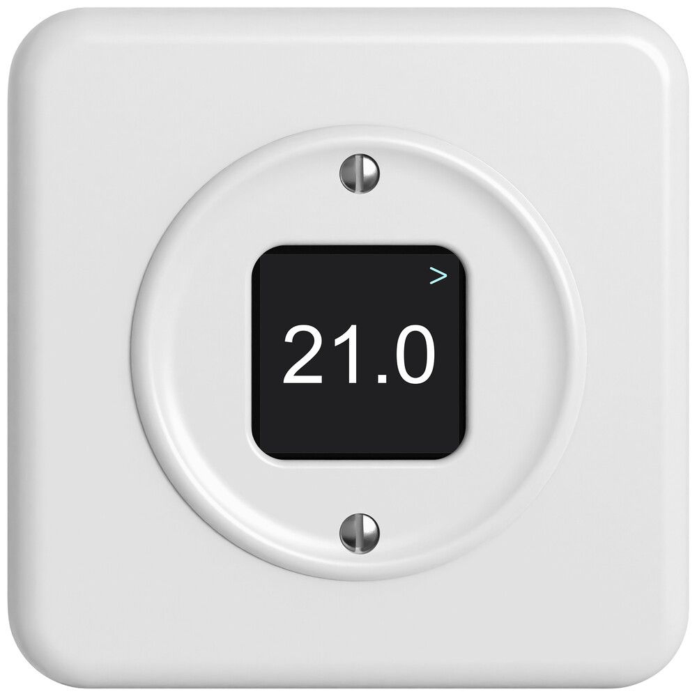 UP-Raumtemperatursensor STANDARDdue Wiser CO2 230V 5…30°C weiss