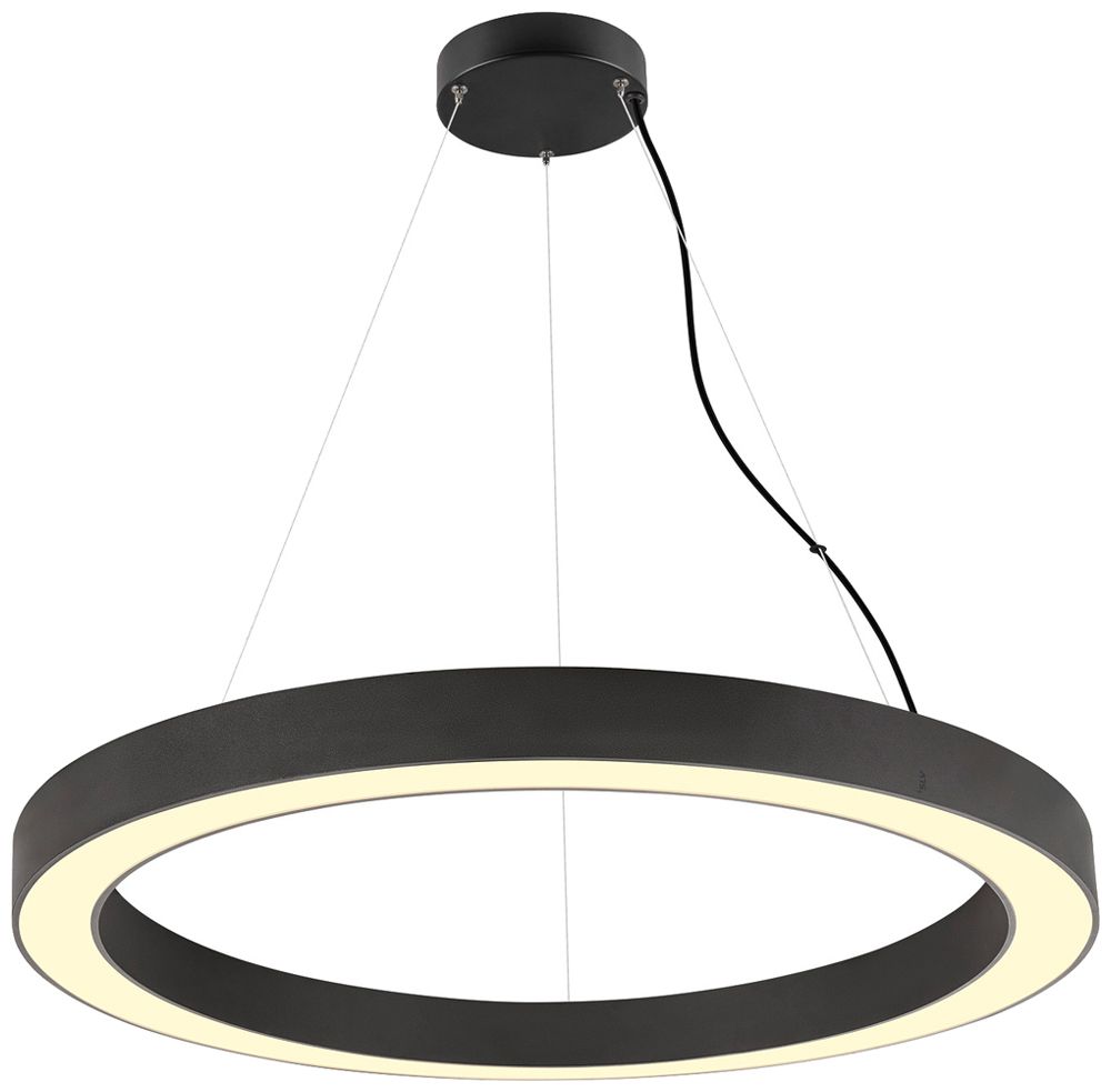LED-Pendelleuchte SLV MEDO RING 90 43W 5000lm 930/940 DIM Ø900mm schwarz