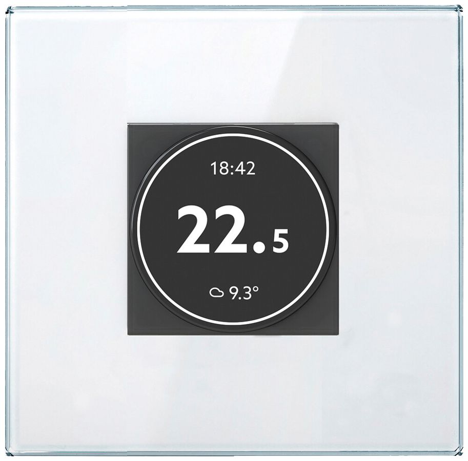 Thermostat d'ambiance ENC FINDER 4box SWIPE 5A/230VAC 7…33°C 485×23×434mm blanc