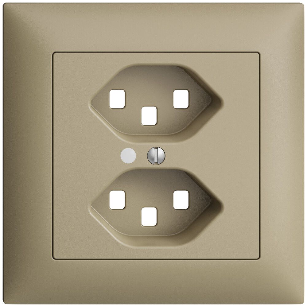 Kit frontal ENC EDIZIOdue sand 88×88mm 2×T23, lentille,