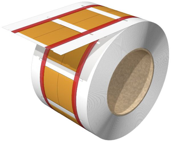 Leitermarkierer Weidmüller TwinMark HSS-HF für Ø17…23mm 25.4×42.2mm gelb