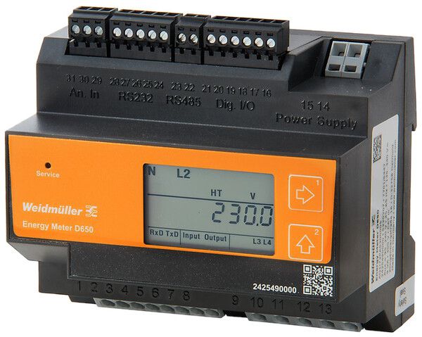 Energiemessgerät Weidmüller ENERGY METER D650 Modbus RTU