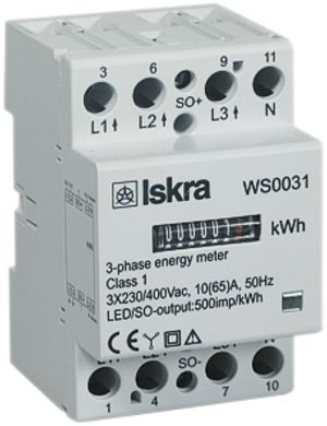 Compteur d'énergie AMD ISKRA WS0030 3×230/400V 65A