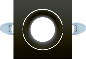 Anello frontale per Lily Ø82mm quadratico nero