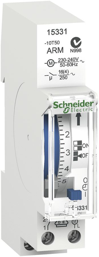 Timer INS Schneider Electric meccanico IHH 7 giorni 1-canale