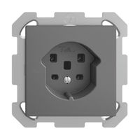 UP-Steckdose EDIZIOdue T25 16A dunkelgrau, Schraubklemmen