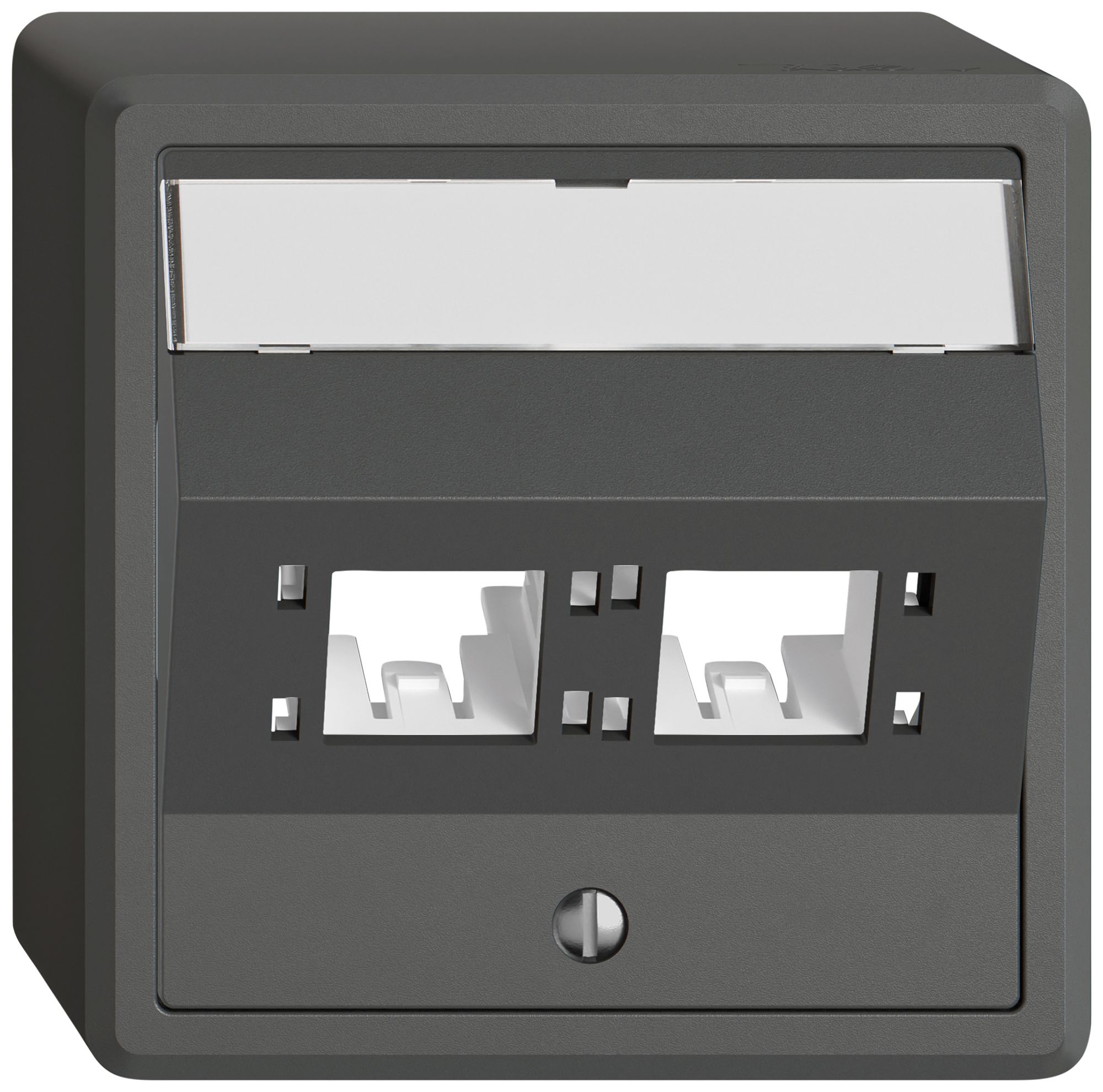 AP-Montageset EDIZIO.liv SNAPFIX® für freenet Kat.6A Adapter 2× dgu