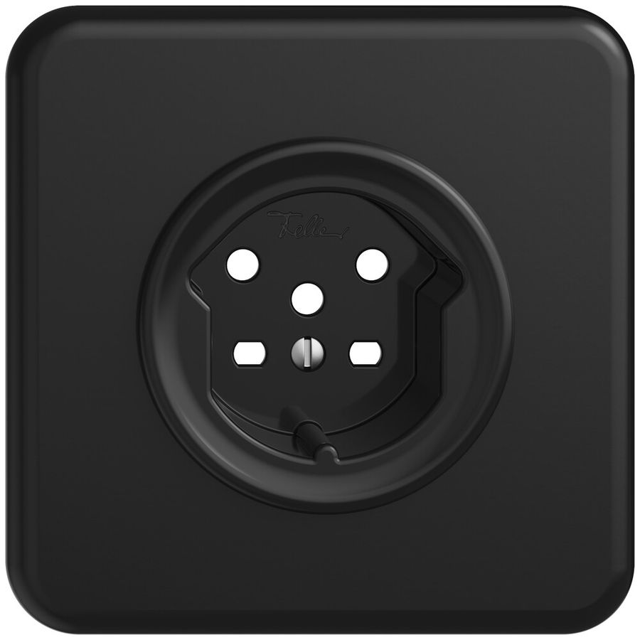 UP-Frontset STANDARDdue schwarz 90×90mm 1×T15