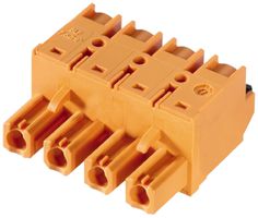 Connettore femmina Weidmüller BLF HP chiuso 7.62mm 2L stagnato arancione