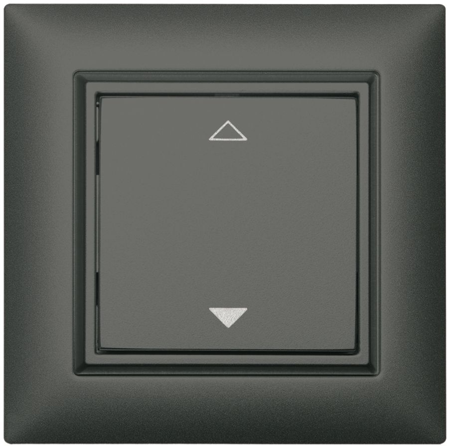 AP-RF-Taster ALADIN EnOcean EDIZIOdue, 1-fach, dunkelgrau, V/Λ