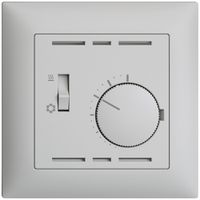 UP-Abdeckset für Thermostat EDIZIOdue, Schalter Heizen/Kühlen, 88×88mm, hellgrau