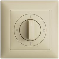 Kit frontal EDIZIOdue 0-1-2-3 88×88mm vanille pour interrupteur rotatif