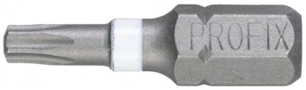 Embout pour vis Torx PROFIX T15×25mm 1/4" marquage blanc