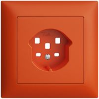 Frontset EDIZIOdue orange 88×88mm 1×T25